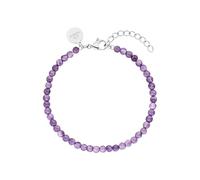Purelei Women's Purple Sky Bracelet - Adjustable Natural Amethyst Stone, Elegant Silver Pearl Jewelry for Women, Fashion Layering Accessory, Waterproof Durable Design