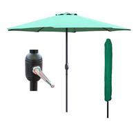 PureLifestyleWonders Patio Umbrella With Crank Handle - Green