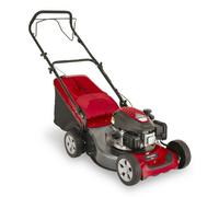 PureLifestyleWonders Petrol Lawn Mower Sp46 46Cm Cutting Width Powerful Engine Self-Propelled