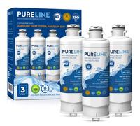 Pureline DA97-17376B Samsung Water filter Replacement HAF-QIN/EXP Refrigerator Water Filter Replacement. (3 Pack)