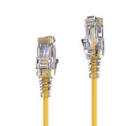 PureLink CAT6 UTP Extra- Thin Network Connection Cable with 2x RJ45 Plugs for Switches, Modems, Routers or Patch Panels yellow 0,25m
