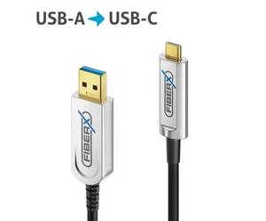 Purelink FiberX FX-I630-010 USB 3.2 USB-C//USB-A AOC fiber optic cable, 10 m