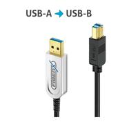 Purelink FiberX FX-I645-020 USB 3.1 Gen2 USB-A/USB-B AOC fiber optic cable, 10 m