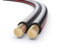 PureLink Speaker Cable OFC 2 x 4.00 mm² 0.20 mm, 100.0 m, Black with Red Characteristic Line, for HiFi Loudspeaker Boxes Subwoofer, Audio Cable with Polarity Marking