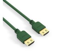 PureLink PI0503 High Speed HDMI Patch Cable (4K UltraHD (2160p), Ethernet, 18Gbps), HDMI-A Male to HDMI-A Male, Certified, Halogen Free, Ultra Flat, 2 m, Green