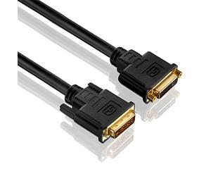 PureLink PureInstall Series Dual Link DVI Extension Cable with 24-Carat Gold-Plated Precision Connectors 2560 x 1600. DVI-D female to DVI-D 24+1-Pin male. High-purity OFC copper conductor. Triple shielded 100 % tested for use in professional AV environments.