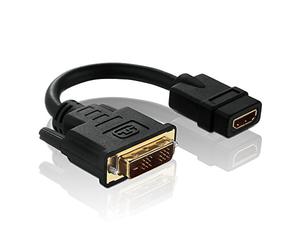 PureLink PureInstall Series PI065 Certified High-Speed DVI to HDMI Adaptor/DVI-D Male 18+1-Pin to HDMI A Female 0.1 m