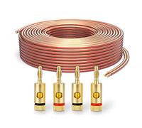 PureLink Speaker Cable OFC 2 x 2.50 mm² (0.20 mm) 50.0 m Transparent Set of 8 Banana Plugs