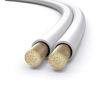 PureLink Speaker Cable OFC 2 x 4.00 mm² 0.20 mm, 25.0 m, Pure Copper Cable for HiFi Loudspeaker Boxes Subwoofer, Audio Cable with Polarity Marking, White