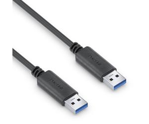 PureLink USB-A to USB-A Cable, USB 3.1 Gen 1 with 5 GB/s Data Transfer, Black, 2
