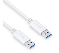 PureLink USB-A to USB-A Cable, USB 3.1 Gen 1 with 5 GB/s Data Transfer, White, 2.00 m