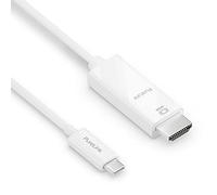 PureLink USB-C to High Speed HDMI Cable, 4K Ultra HD 60Hz, Gold-Plated Plug Contacts, 2.00 m, White