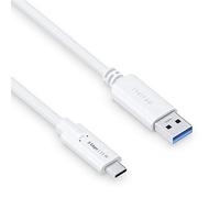 PureLink USB-C to USB-A cable, USB 3.1 Gen 1 with 5 GB/s data transfer, white, 0.50 m