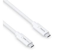 PureLink USB-C to USB-C Cable, USB 3.1 Gen 2 with 10 GB/s Data Transfer, White, 1.50 m