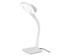 PURElite Magnifying Desk Table LED Lamp, White, Mains Operated