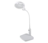 Purelite Multi-Use Magnifying Lamp - Rechargeable Led Table & Desk Lamp, 2 Magnifiers 1.8X & 3X For Reading & Crafts