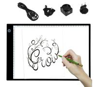 PURElite LED Ultra-Thin Light Box with Adjustable Natural Daylight Effect, Black, A4, Black