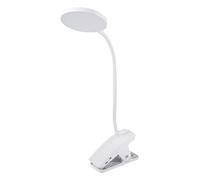 PURElite Rechargeable Clip-on Lamp - Table Lamp & Desk Lamp, LED Flexible Light, Adjustable Neck & Clamp Included, Natural Daylight Bulbs for Reading, Needlework, Sewing, Crafting