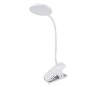 PURElite Rechargeable Clip-on Lamp - Table Lamp & Desk Lamp, LED Flexible Light, Adjustable Neck & Clamp Included, Natural Daylight Bulbs for Reading, Needlework, Sewing, Crafting