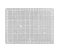 PURElite A4 Translucent Self-Healing Craft Cutting Mat 30 x 22cm, Light Box Compatible, cm Grid with Angle Markings, 3mm Thick Hobby Board for Sewing Quilting Fabric Model Making