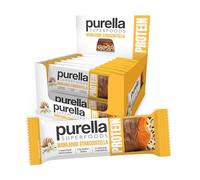 Purella Superfoods Protein Bar Vanilla Stracciatella - Set of 15 x 45g, Protein Bar without Added Sugar, 11g Protein, Enriched with Superfood Cocoa Seed, On-the-Go Snack