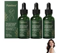 Purelora Stem Cell-Derived EGF & Copper Peptide Activating Serum, Advanced Collagen Peptides Supplement Liquid, Purelora Copper Peptide Serum, Reduce Fine Lines and Wrinkles,for Women & Men (3 Bottle)