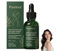 Purelora Stem Cell-Derived EGF & Copper Peptide Activating Serum, Advanced Collagen Peptides Supplement Liquid, Purelora Copper Peptide Serum, Reduce Fine Lines and Wrinkles,for Women & Men (1 Bottle)