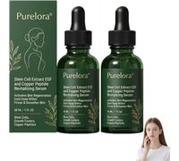 Purelora Stem Cell-Derived Egf & Copper Peptide Activating Serum, Anti Aging Serum With Stem Cell Acid To Reduce Fine Lines And Wrinkles, Promotes Skin Elasticity, For All Skin Type (2 PCS)