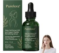 Purelora Stem Cell-Derived Egf & Copper Peptide Activating Serum, Anti Aging Serum With Stem Cell Acid To Reduce Fine Lines And Wrinkles, Promotes Skin Elasticity, For All Skin Type (1 PCS)