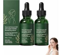 Purelora Stem Cell-Derived EGF & Copper Peptide Activating Serum,Anti Aging Serum with Stem Cell Acid to Reduce Fine Lines and Wrinkles,Promotes Skin Elasticity,for All Skin Types (2 pcs)