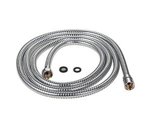 Purelux 100 Inch Extra Long Shower Hose for Handheld Shower Head with Brass Fittings, 2.5 Metres Made of Stainless Steel Chrome Finish