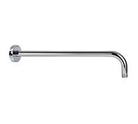Purelux Extra Long Stainless Steel 16 Inch Replacement Shower Arm with Flange, Chrome Finish