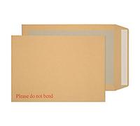 Purely Board Back Envelopes B4 Peel & Seal 352 x 250 mm Plain 120 gsm Manilla Pack of 125