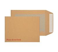 Purely Board Back Envelopes Peel & Seal 190 x 140 mm Plain 115 gsm Manilla Pack of 125