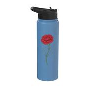 Purely Carnation Stainless Steel Insulated Water Bottle