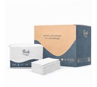 Purely Class 2-Ply White Napkins 40cm x 38cm, 8-Fold Dinner & Catering Paper Napkins - Premium Soft, Absorbent Table Napkins for Restaurants, Events, Parties & Hospitality - Bulk Case of 2000