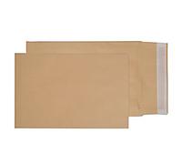Purely Gusset Envelopes B4 Peel & Seal 352 x 250 x 50 mm Plain 140 gsm Manilla Pack of 125
