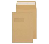 Purely Gusset Envelopes C4 Peel & Seal 324 x 229 x 25 mm Plain 130 gsm Manilla 1992MW Pack of 125