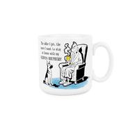 Purely Home A Grouch & His German Shepherd Mug - Funny Ceramic Tea Coffee Cup Novelty Gifts for Dog Lovers