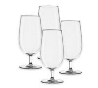 Purely Home Acrylic Stemmed Water Goblet Glass - Plastic Picnic Camper Glasses - Set Of 4