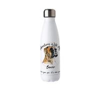 Purely Home Adventures With My Boxer Metal Water Bottle - Double Walled 500Ml Hot/cold Drinks Bottle Outdoor Dog Gifts