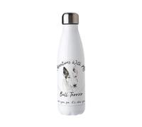 Purely Home Adventures with my Bull Terrier Metal Water Bottle - Double Walled 500ml Hot/Cold Drinks Bottle Outdoor Dog Gifts