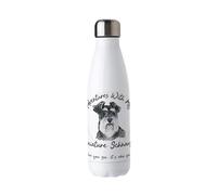 Purely Home Adventures with my Miniature Schnauzer Metal Water Bottle - Double Walled 500ml Hot/Cold Drinks Bottle Outdoor Dog Gifts