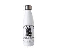 Purely Home Adventures With My Scottish Terrier Metal Water Bottle - Double Walled 500Ml Hot/cold Drinks Bottle Outdoor Dog Gifts