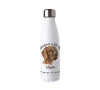 Purely Home Adventures With My Vizsla Metal Water Bottle - Double Walled 500Ml Hot/cold Drinks Bottle Outdoor Dog Gifts
