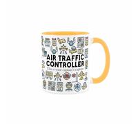 Purely Home Air Traffic Controller Mug - Humourous Trades Funny Novelty Gift - Tea/Coffee Grey Ceramic Cup Present for Air Traffic Controller