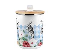 Purely Home Alice's Adventures In Wonderland Compost Caddy - Metal 2L Kitchen Decor