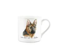 Purely Home Alsatian Mug - Lifes Better With An Alsatian Bone China White Mug - Tea/coffee Gift For Dog Lovers