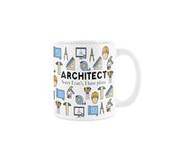 Purely Home Architect Mug - Humourous Trades Funny Novelty Gift - Tea/Coffee Hot Drinks White Ceramic Cup Present for Construction Architects