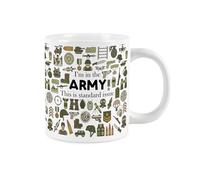 Purely Home Army Jumbo Mug - Novelty Extra Large Mug Gifts for Armed Forces - Ceramic Tea/Coffee Cup
